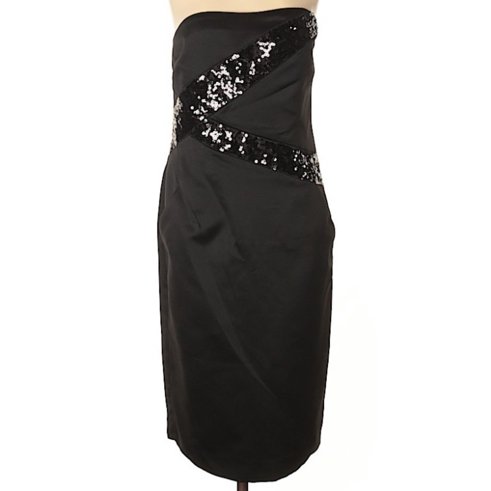 🆕 Michael Kors Black mini Dress Sequins Po…